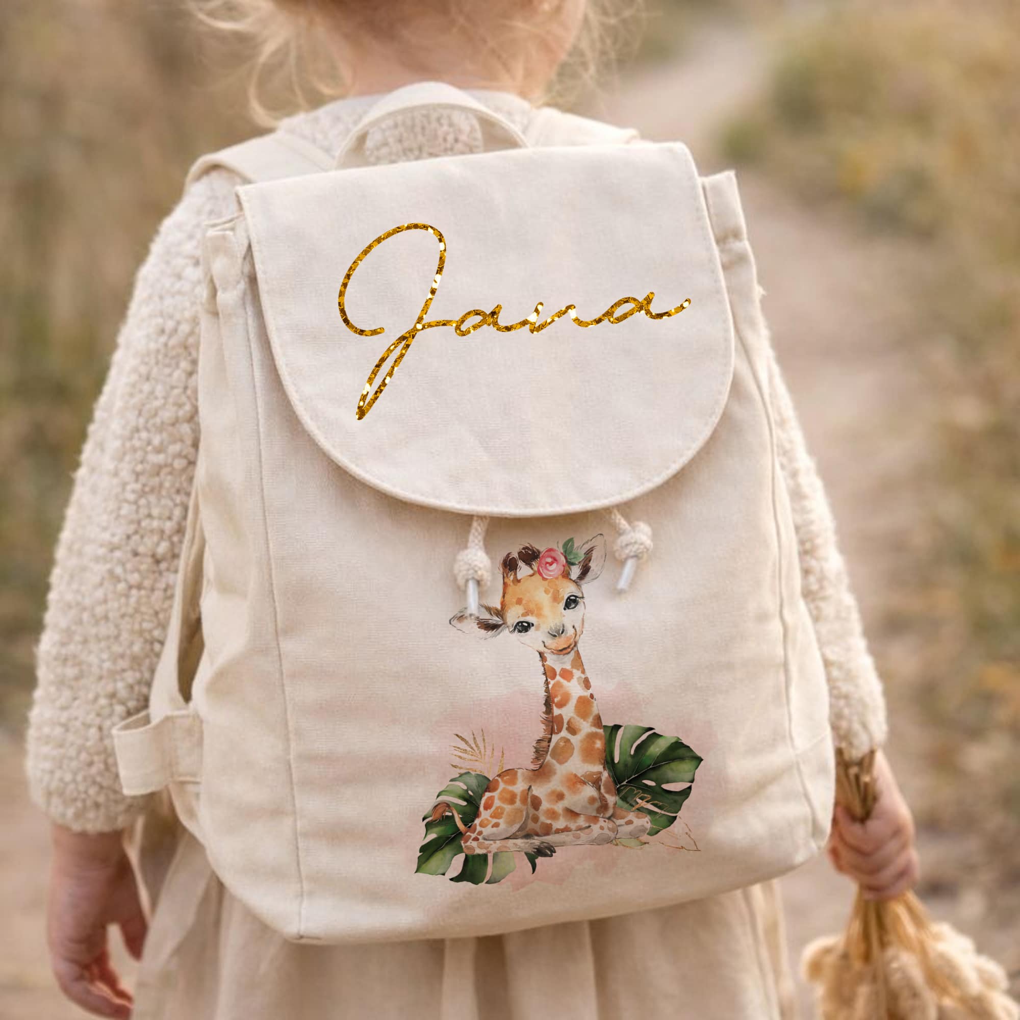 Mini sac à dos personnalisé thème jungle pour enfant