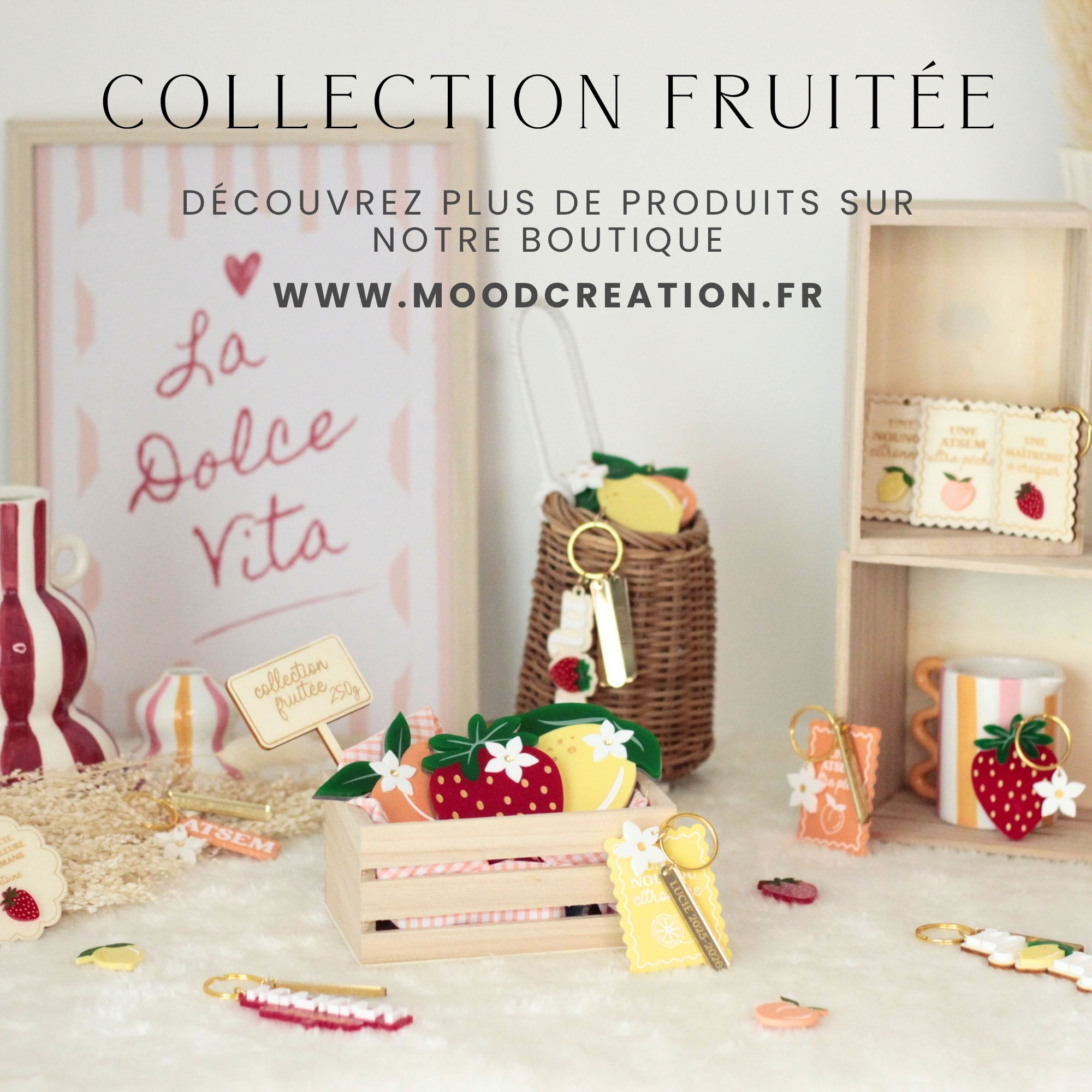 Collection fruitée de porte-clés shaker citron personnalisés, cadeaux invités faits main en France pour baptême mariage anniversaire