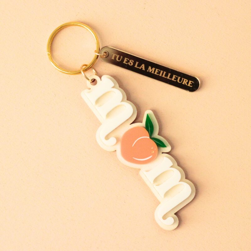 porte clé pêche personnalisé maman avec prénom