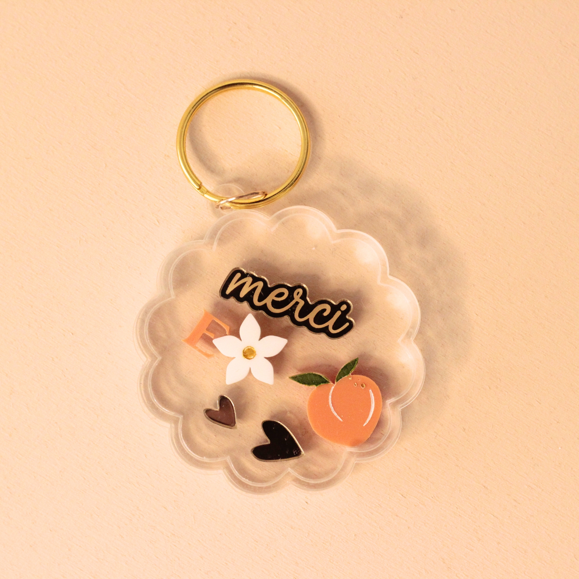 Porte-clé shaker pêche personnalisable avec prénom, création artisanale made in France pour cadeau invité baptême mariage