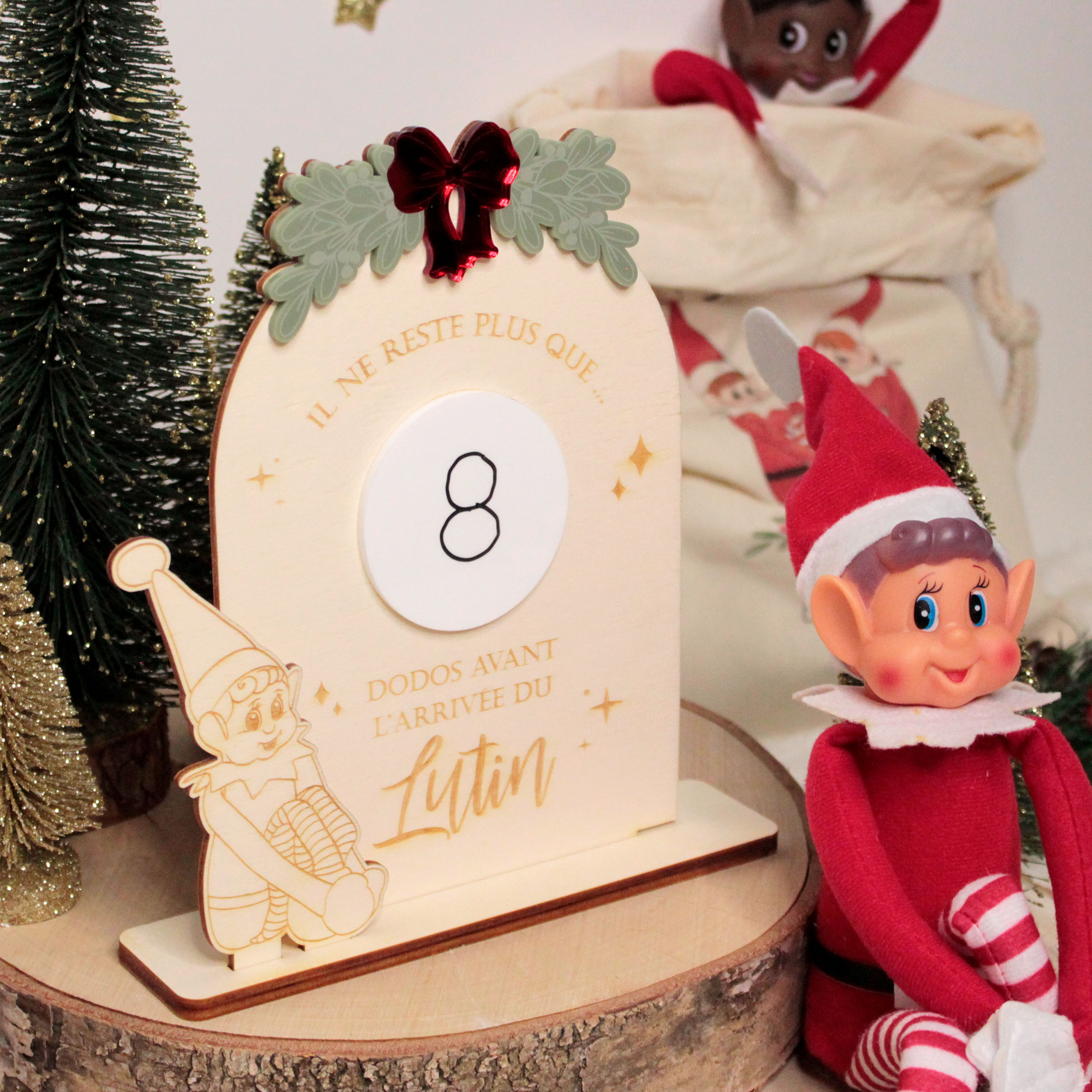 Compte à rebours avant l’arrivée du lutin farceur en bois
