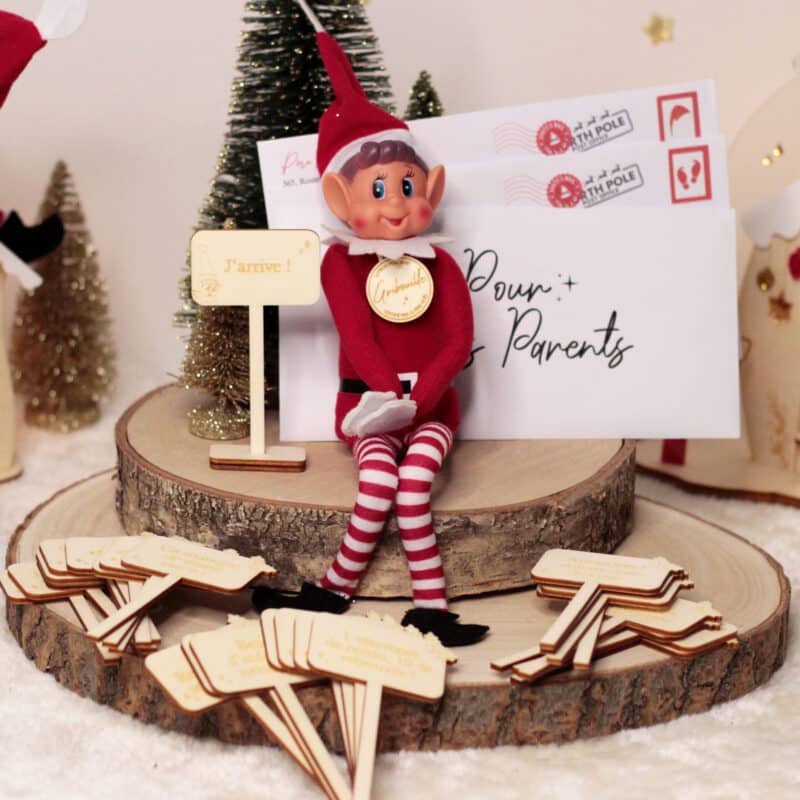 Kit lutin farceur 24 bêtises avec pancartes en bois