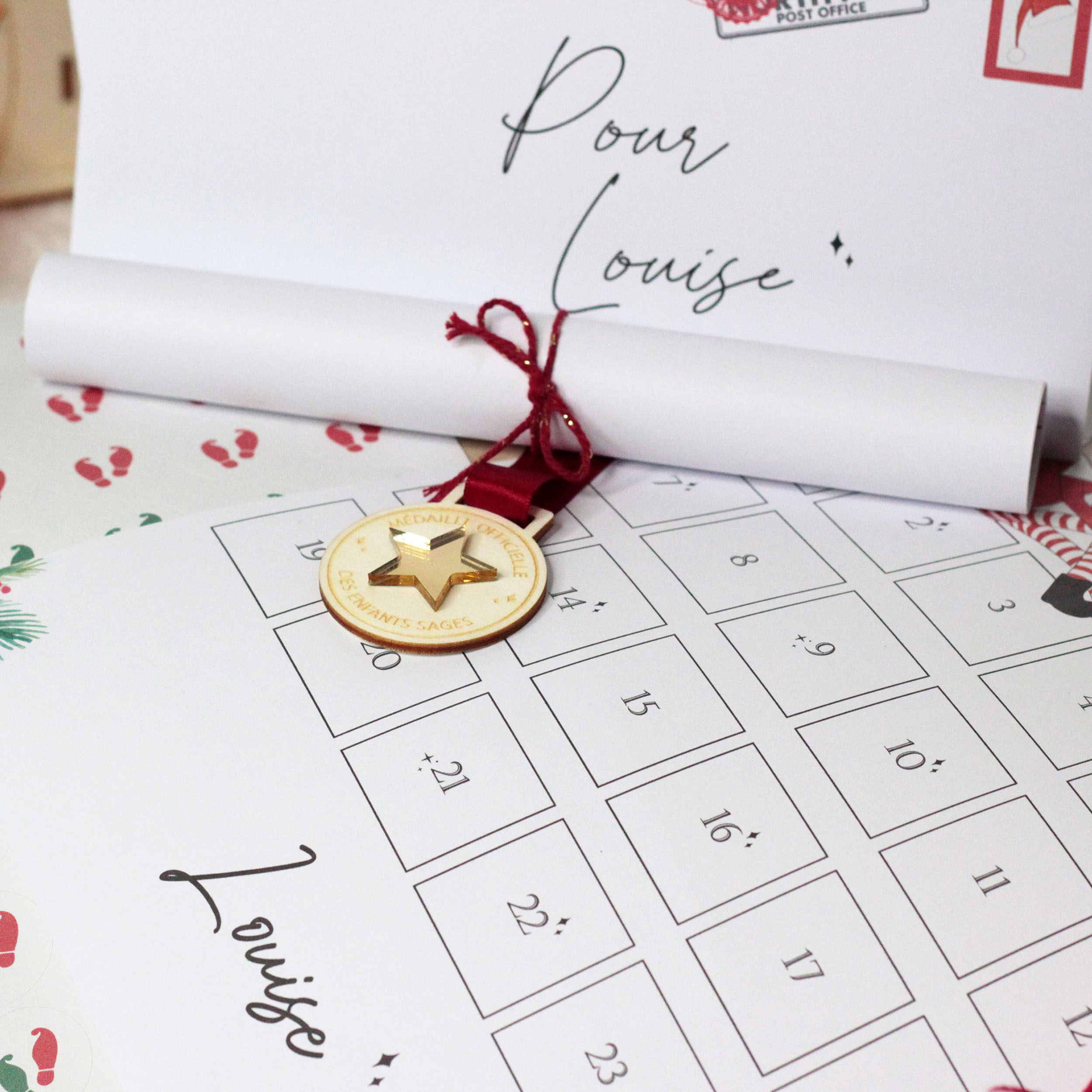 Kit papeterie complet lutin farceur avec courriers personnalisés