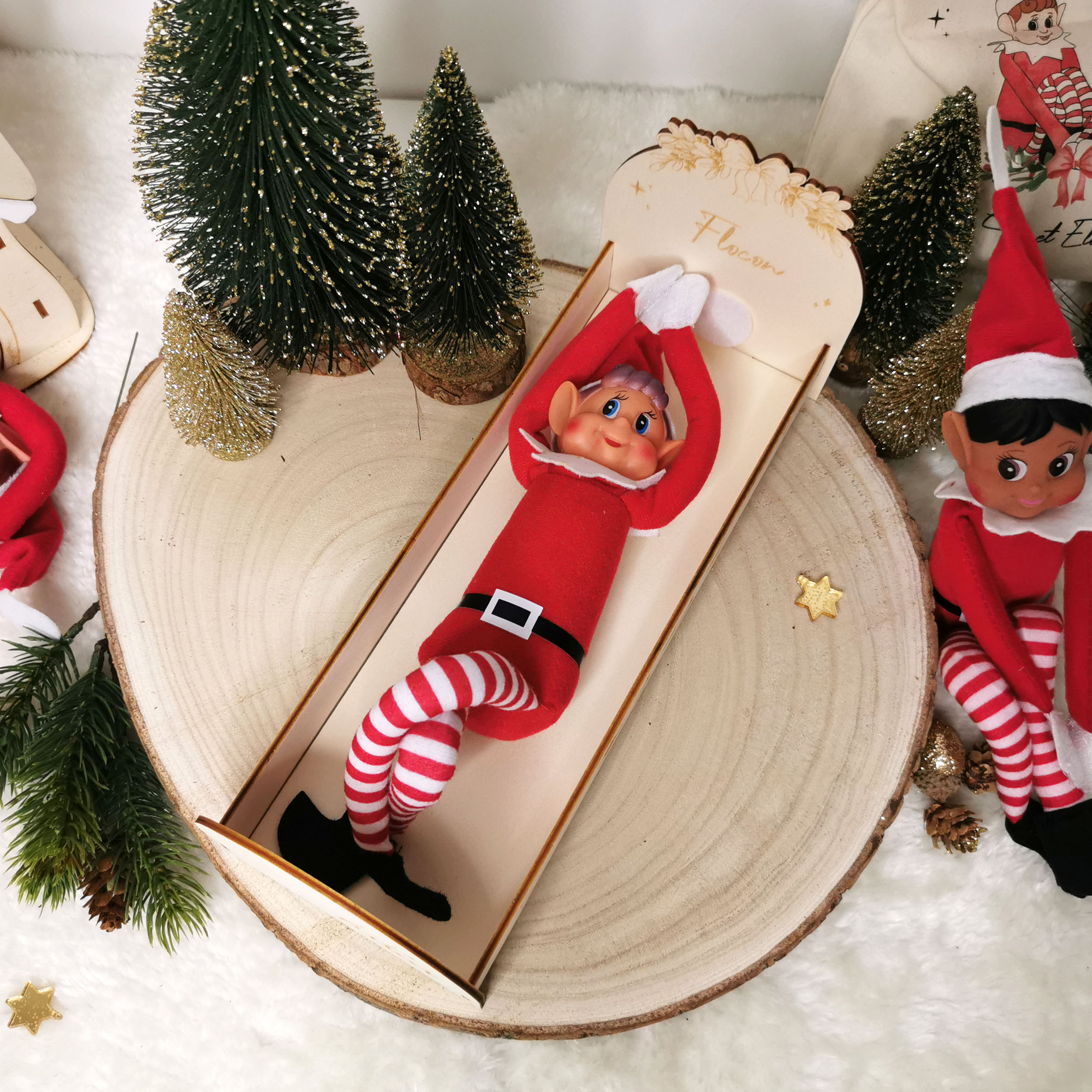 Lit personnalisé pour lutin farceur en bois – Image 9