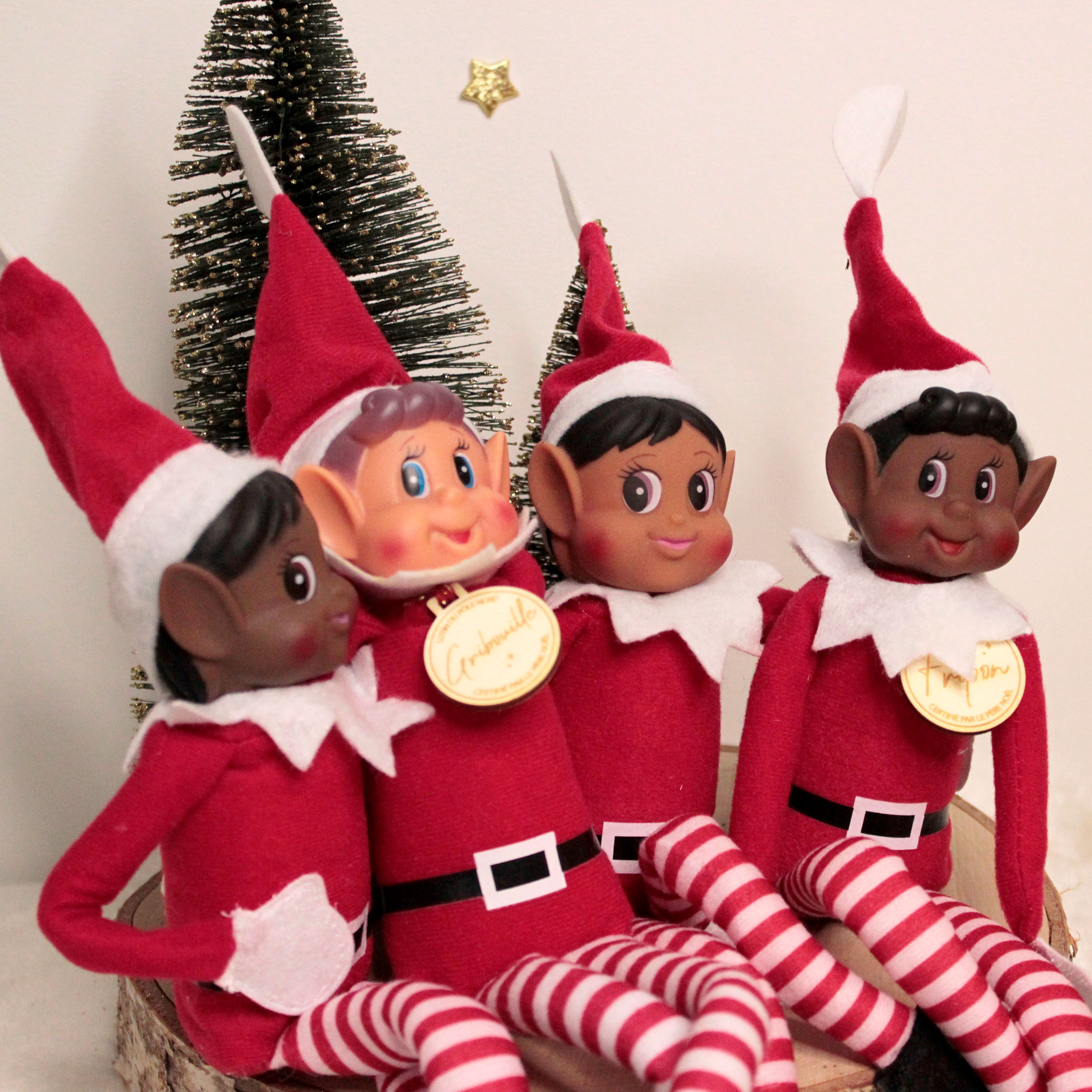 Médaillon personnalisé pour lutin farceur de Noël